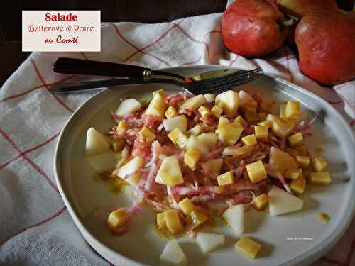 Salade de betterave et de poire au Comté