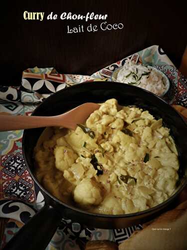 Curry de chou-fleur au lait de coco