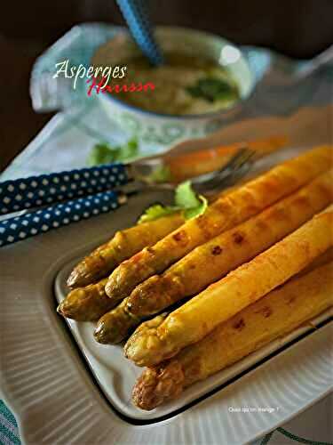 Asperges marinées à la harissa, sauce yaourt et herbes fraîches – 134ème défi Cuisine Recettes.de