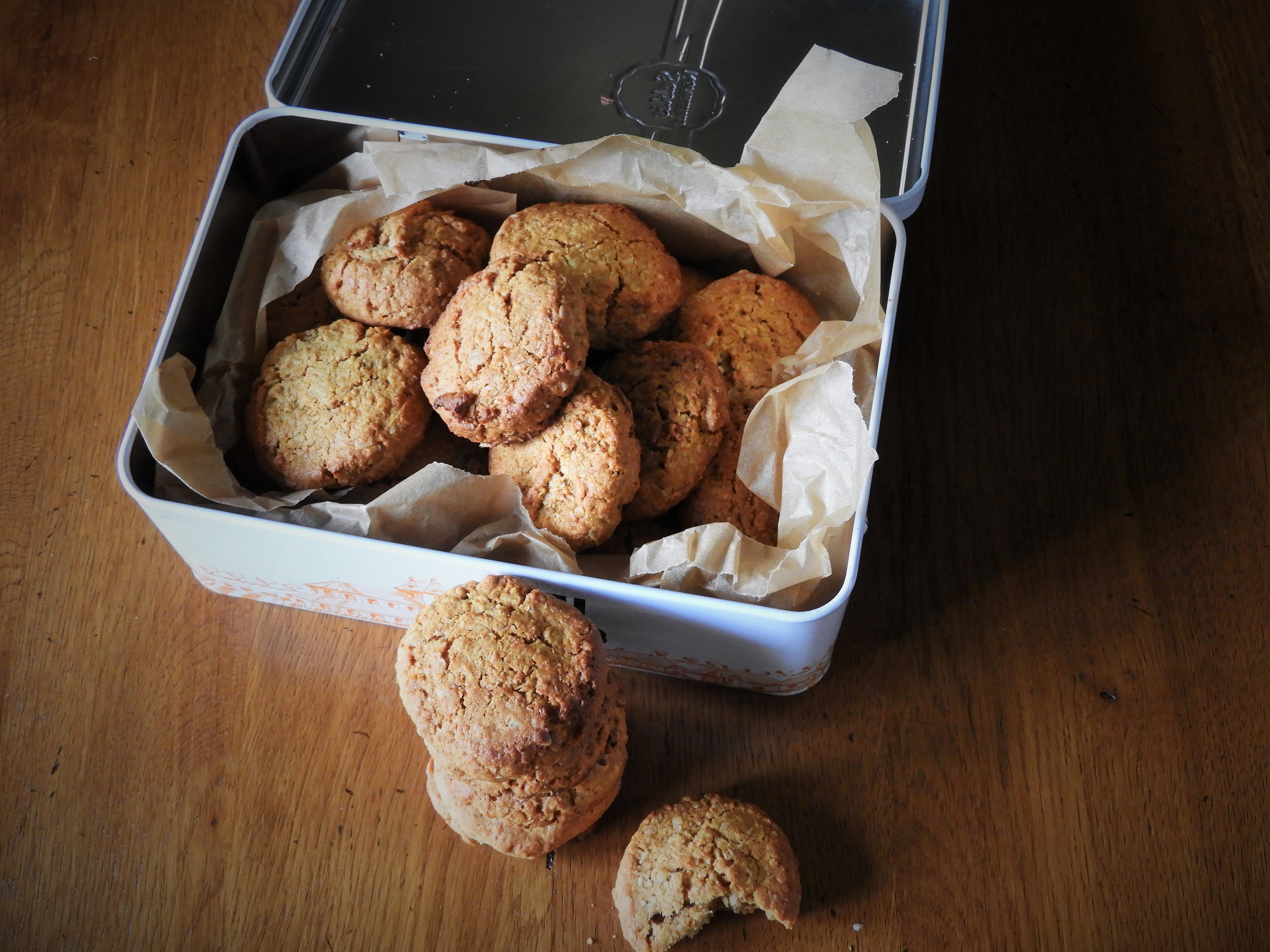 Biscuits aux flocons d’avoine et au miel