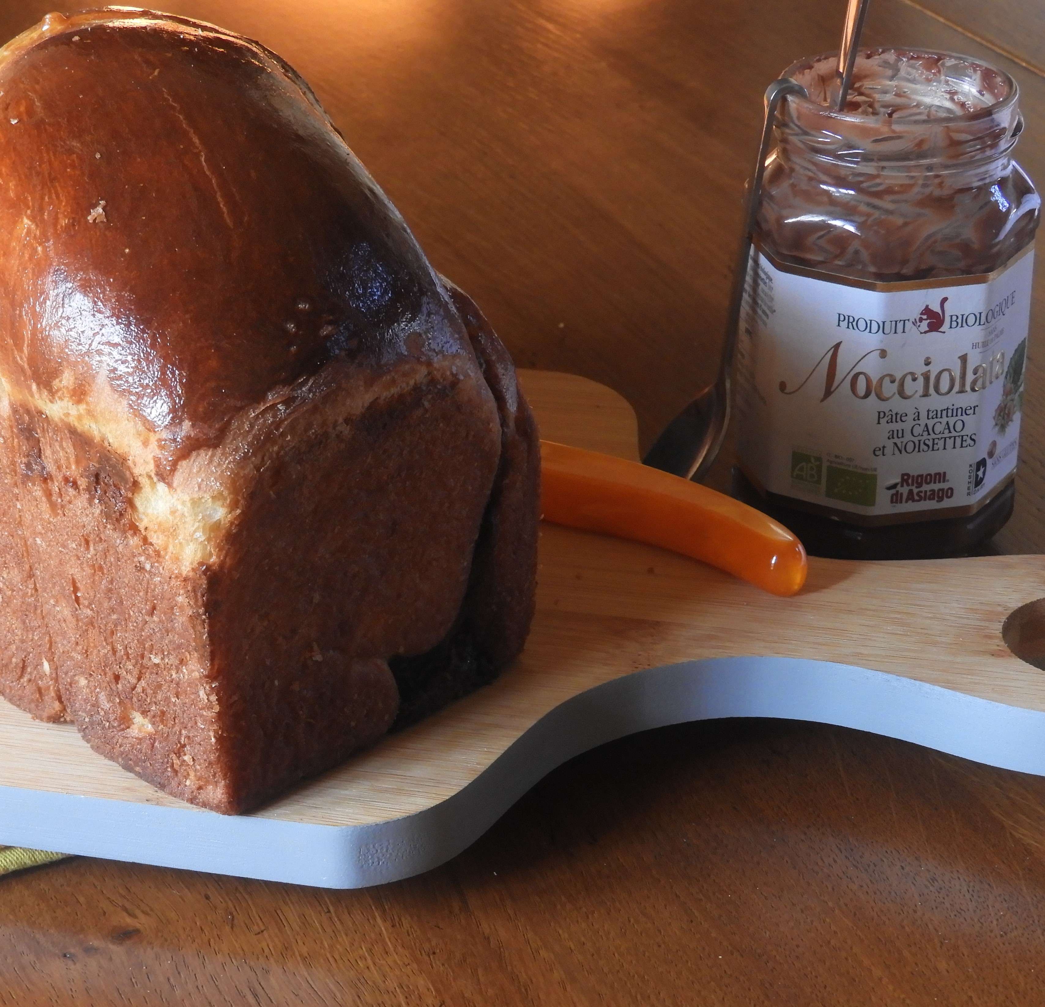 Brioche à la pâte à tartiner