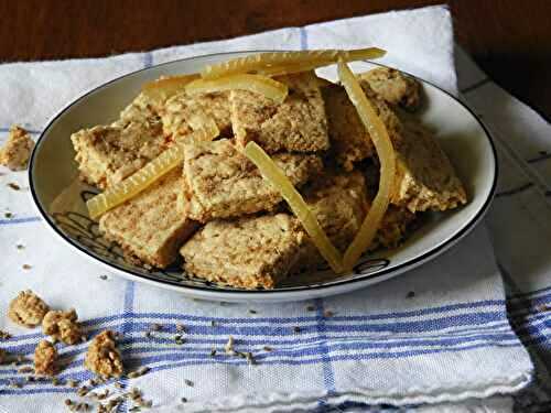 Canistrelli, biscuits corses citronnés