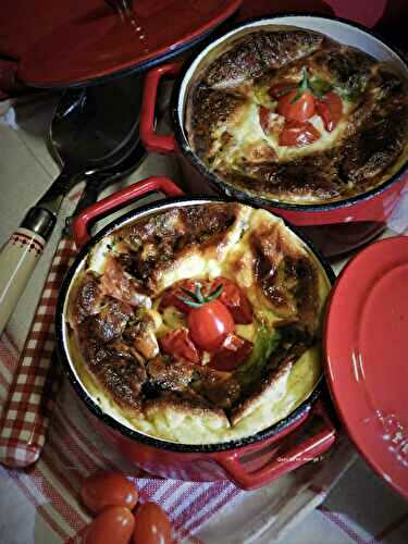 Clafoutis aux tomates cerise et herbes de Provence