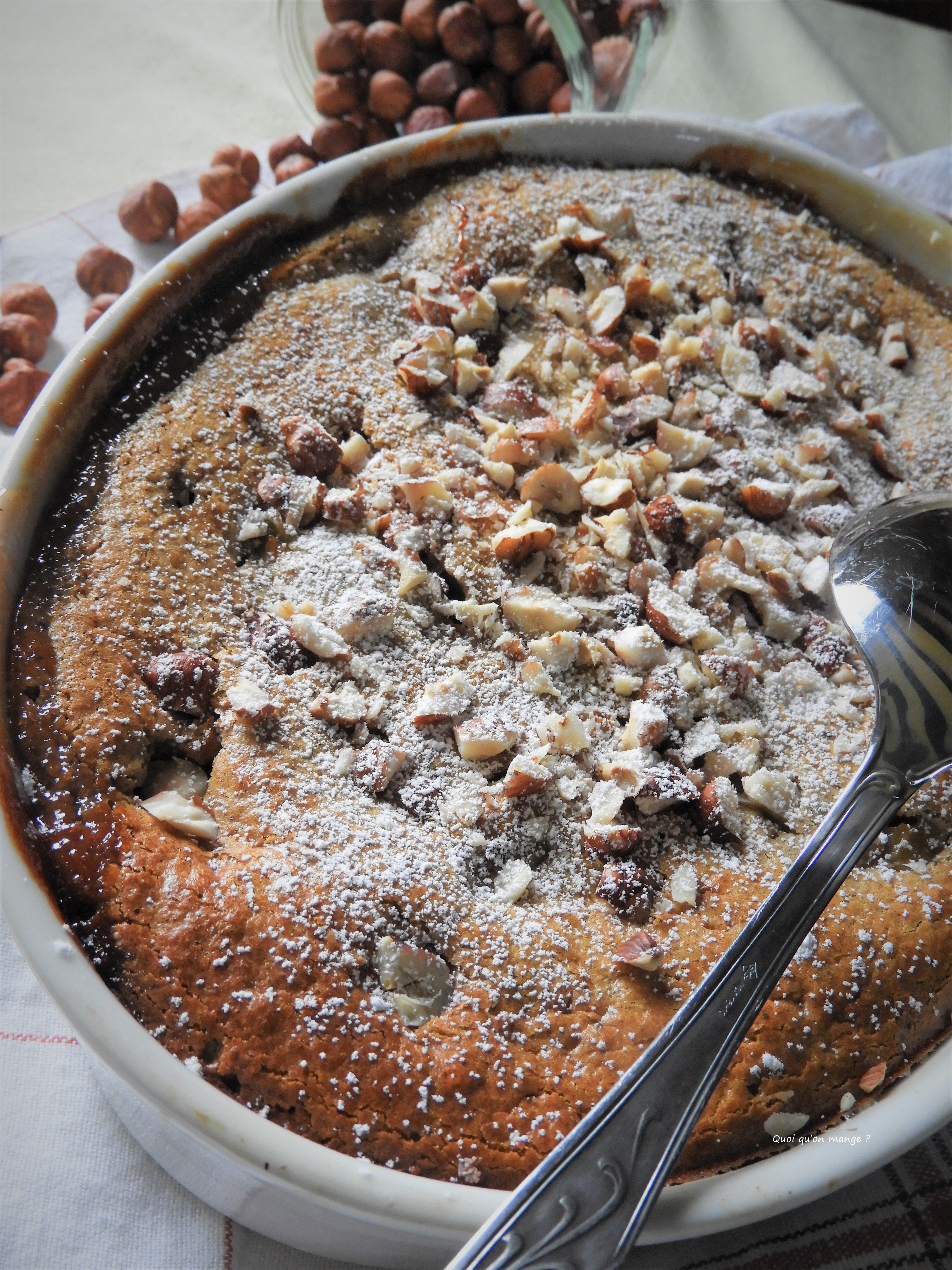 Clafoutis de quetsches et mirabelles à la cannelle