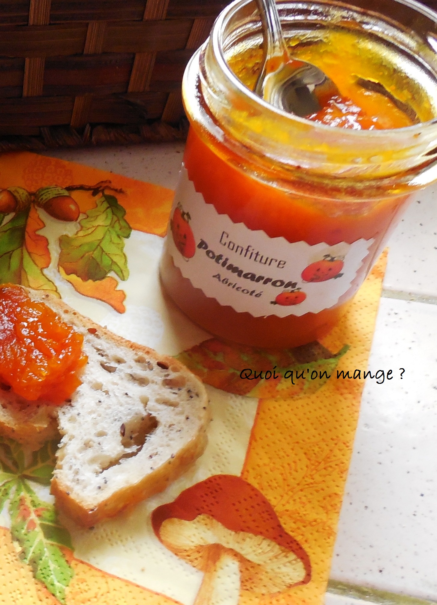 Confiture de potimarron aux abricots secs et jus d’agrumes