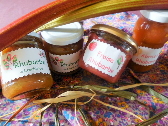 Confiture de rhubarbe vanillée