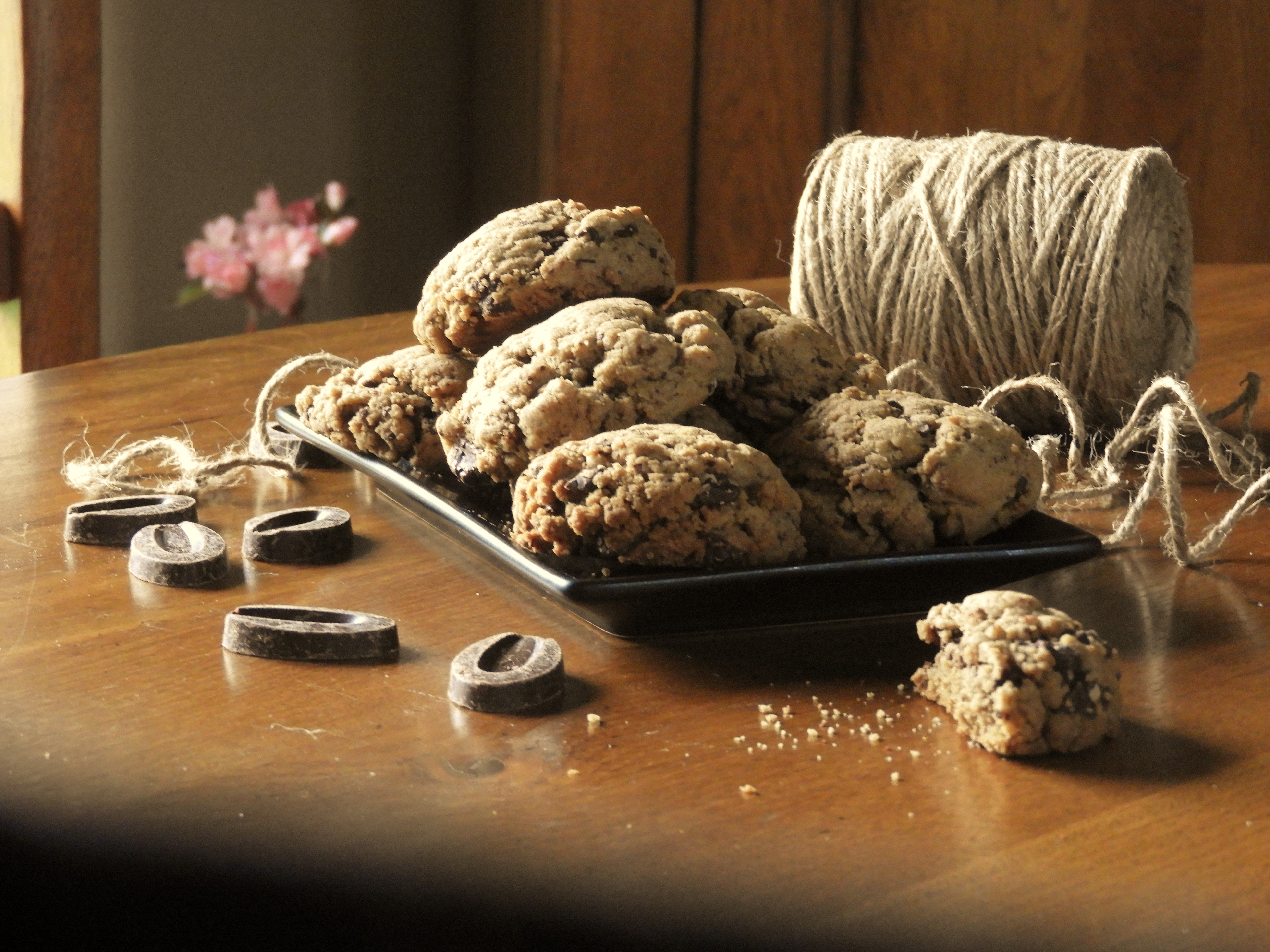 Cookies au chocolat et beurre de cacahuètes