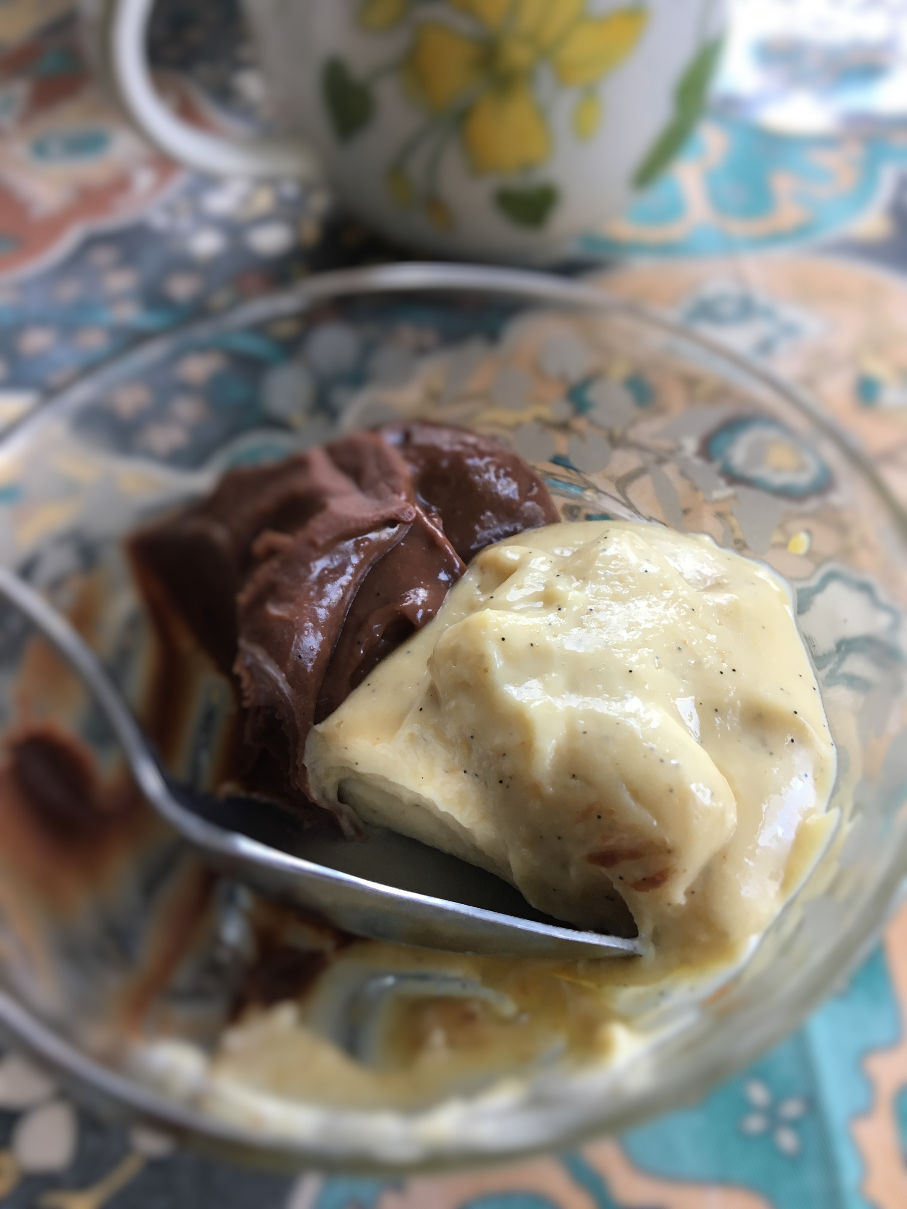 Crème « Domino » vanille et chocolat