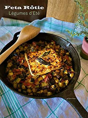 Feta rôtie sur légumes d’été