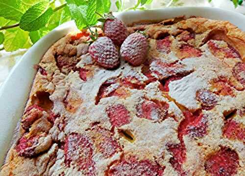 Flognarde aux fraises