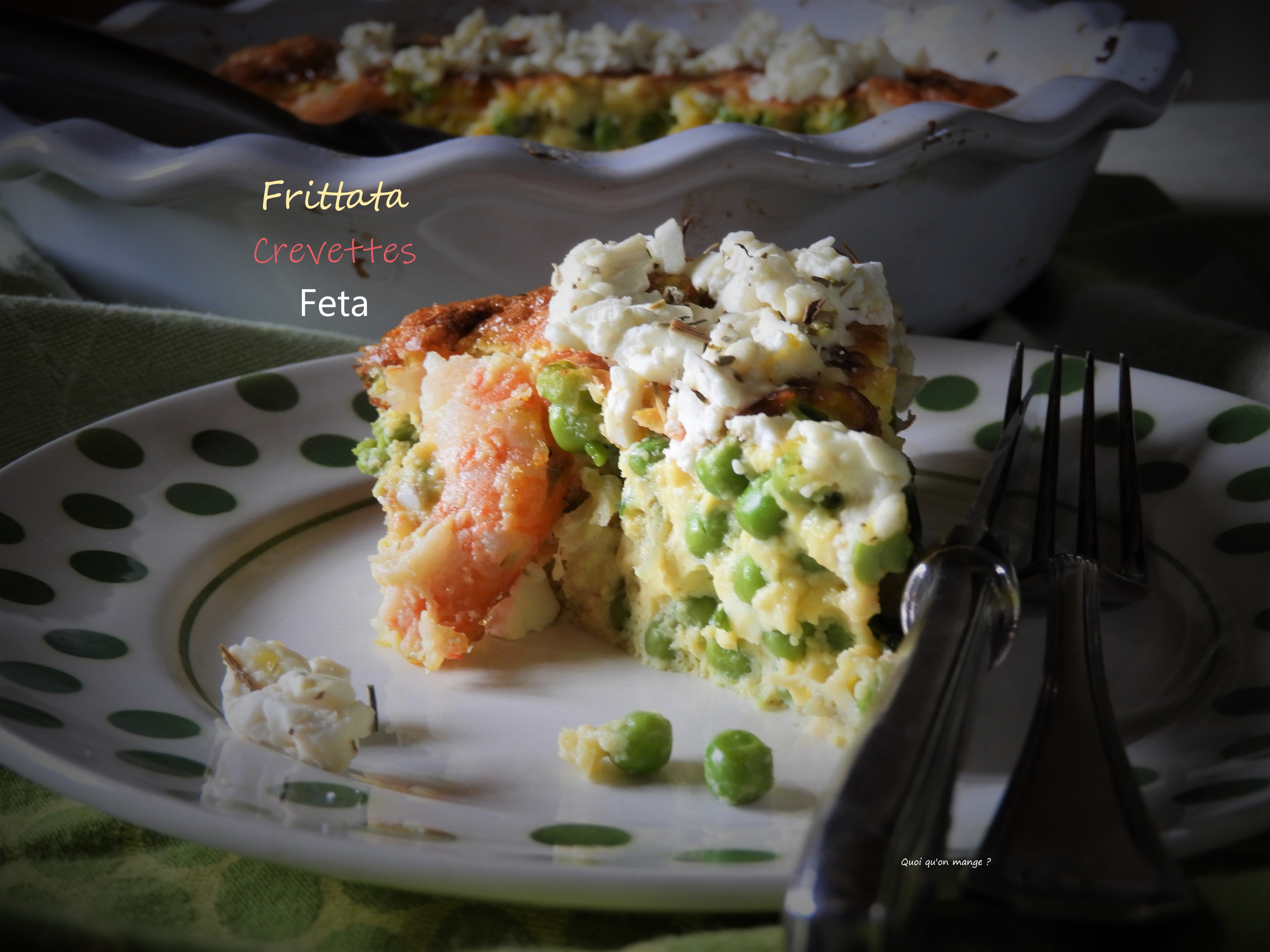 Frittata crevettes et feta