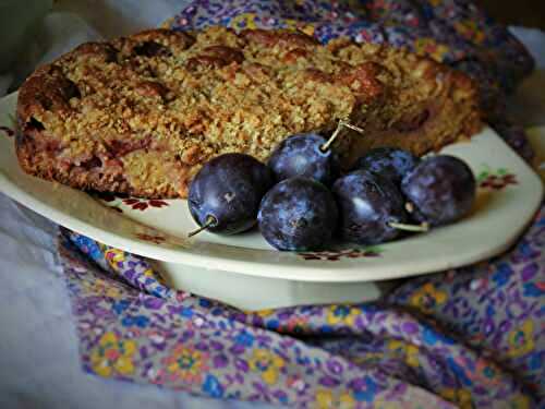 Gâteau aux quetsches et streusel aux épices