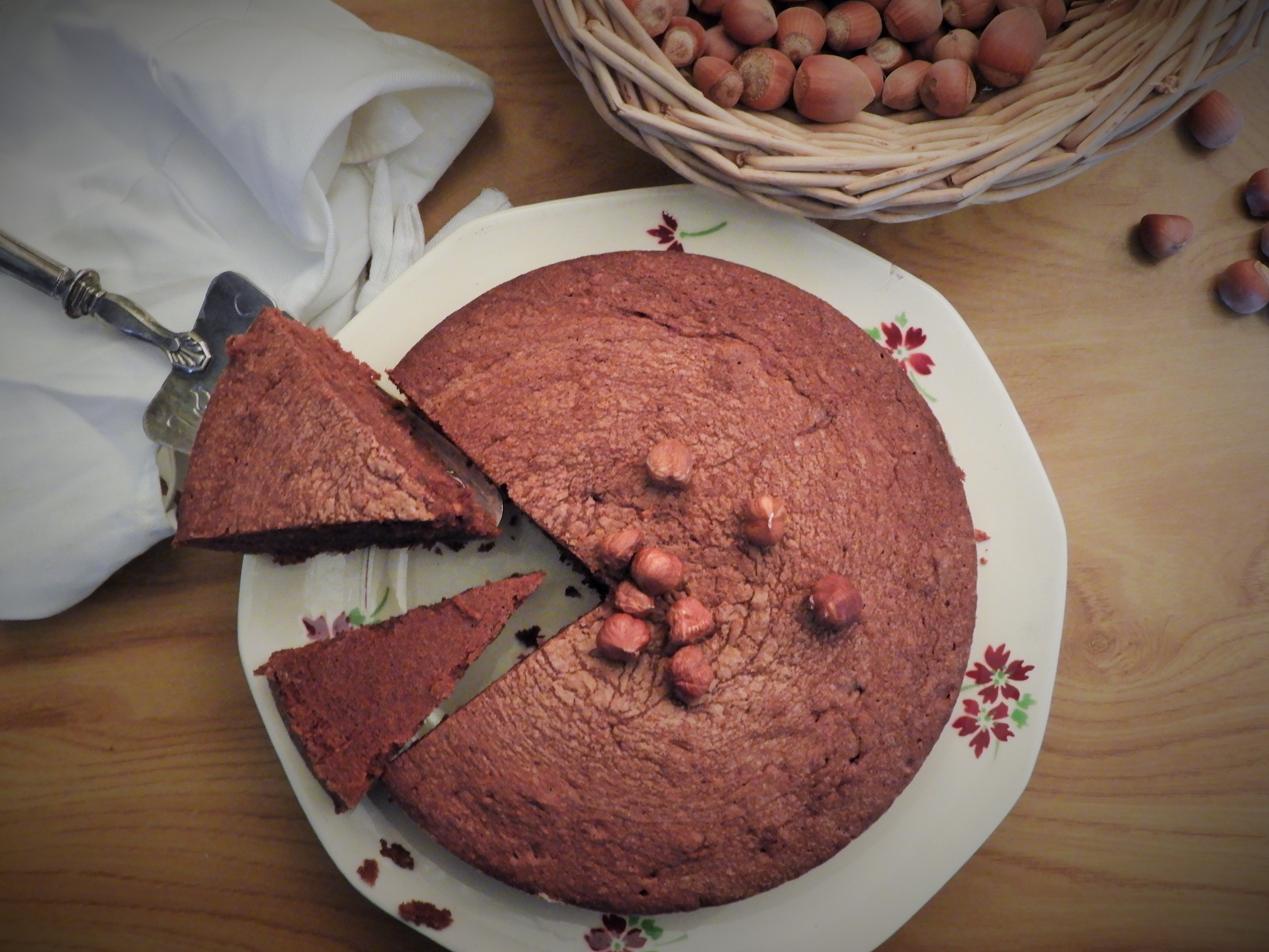 Gâteau chocolat et noisettes