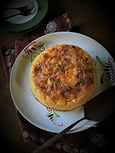 Gâteau renversé de polenta à l’orange