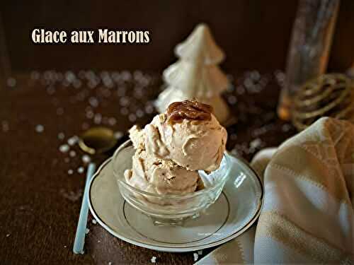 Glace maison à la crème de marron