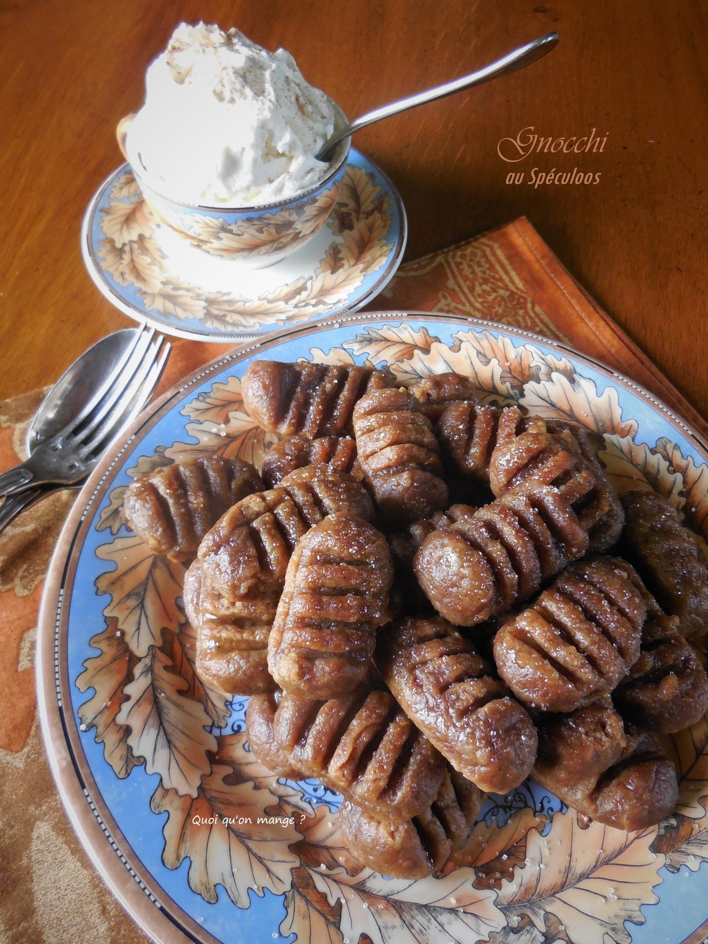 Gnocchi sucrés au spéculoos