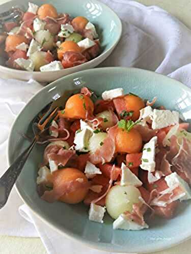 Meli mélo de melon Charentais, pastèque et melon Galia