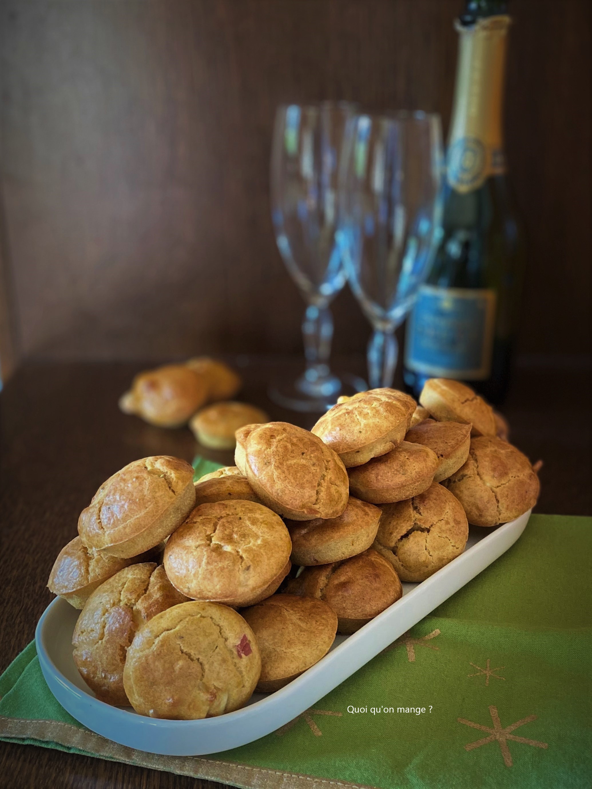 Mini bouchées au chèvre et chorizo