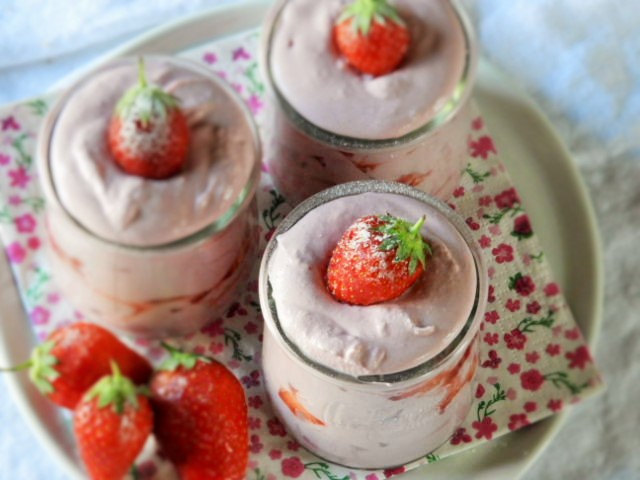 Mousse de fraises