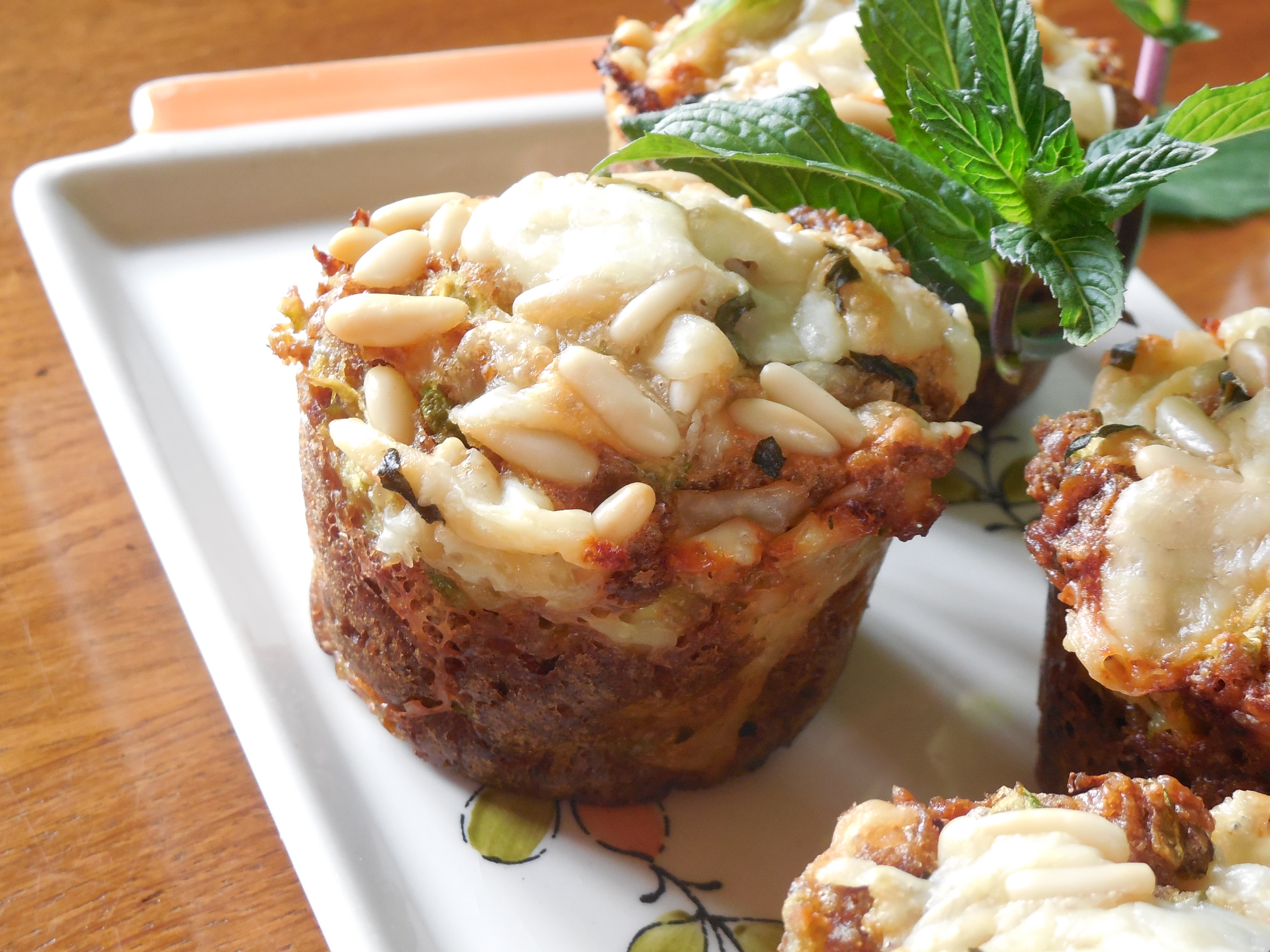 Muffins aux courgettes et Ossau-Iraty