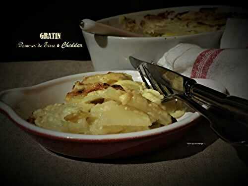 Pommes de terre crémeuses gratinées au Cheddar breton