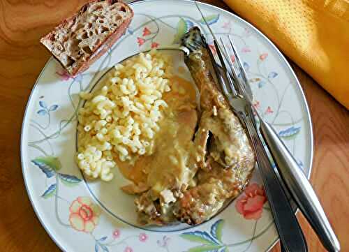 Poulet à la crème et foie gras façon Georges Blanc