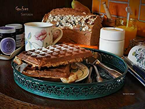 Pour un bon petit déjeuner, des gaufres au sarrasin