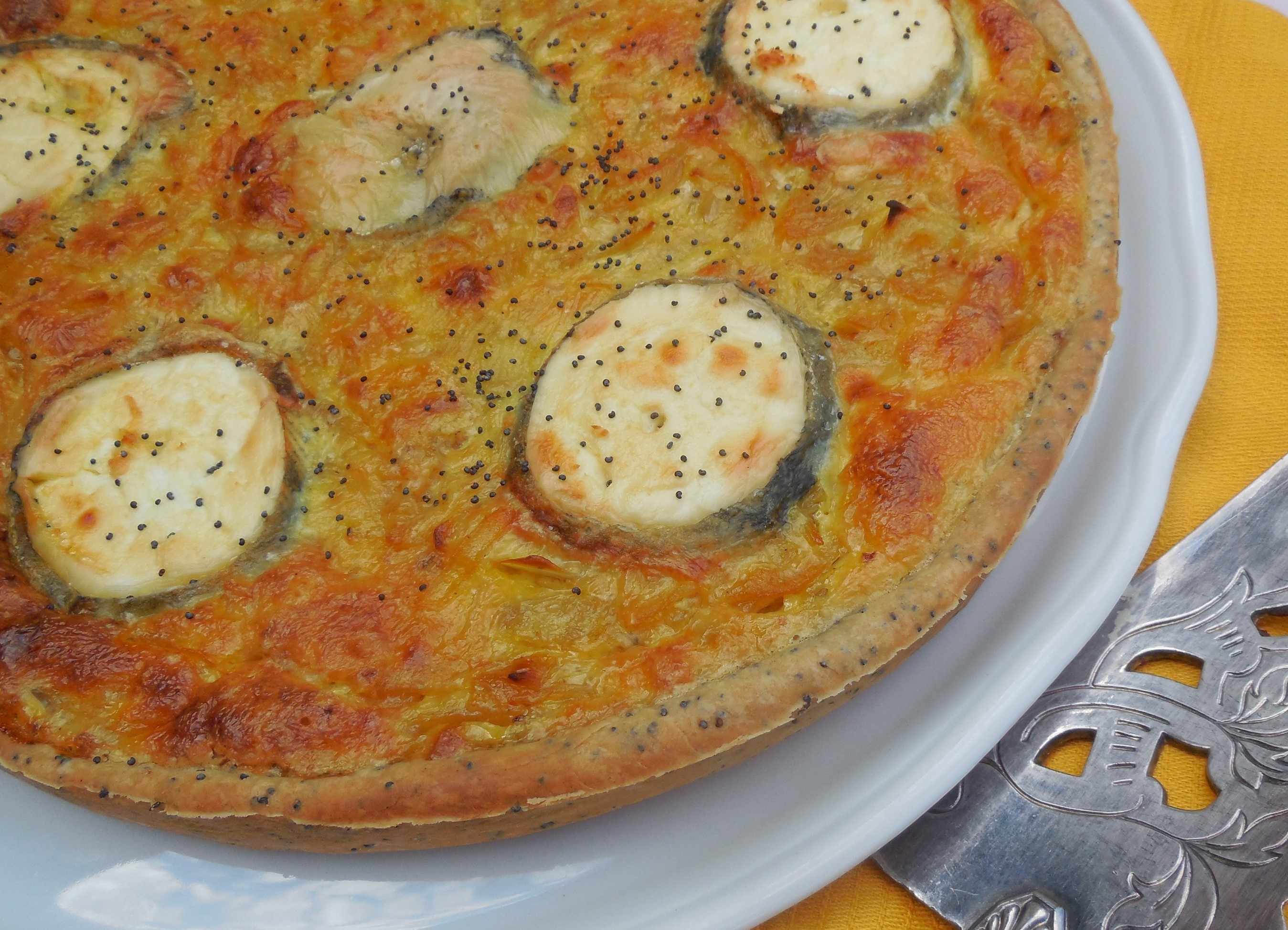 Quiche aux oignons et Ste-Maure-de-Touraine