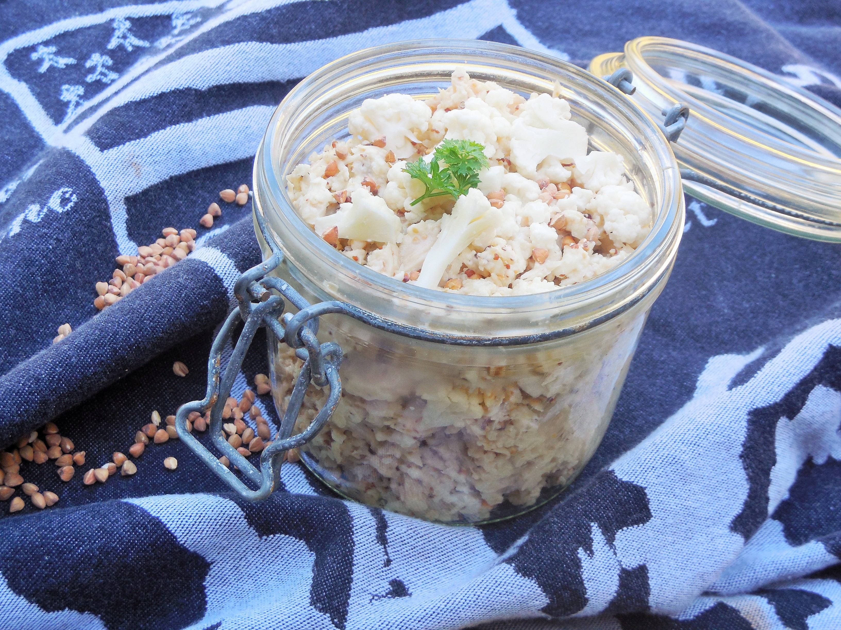 Rillettes de chou-fleur au thon et au sarrasin