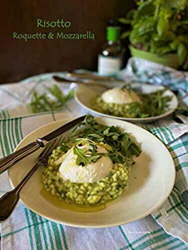 Risotto roquette et mozzarella, recette du Chef Simone Zanoni