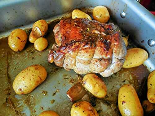 Rôti d’agneau aux herbes du jardin