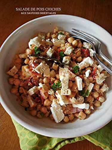 Salade de pois chiches aux saveurs orientales