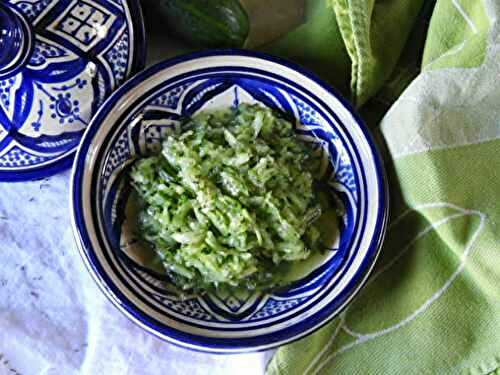 Salade marocaine concombre et thym (Chlada)
