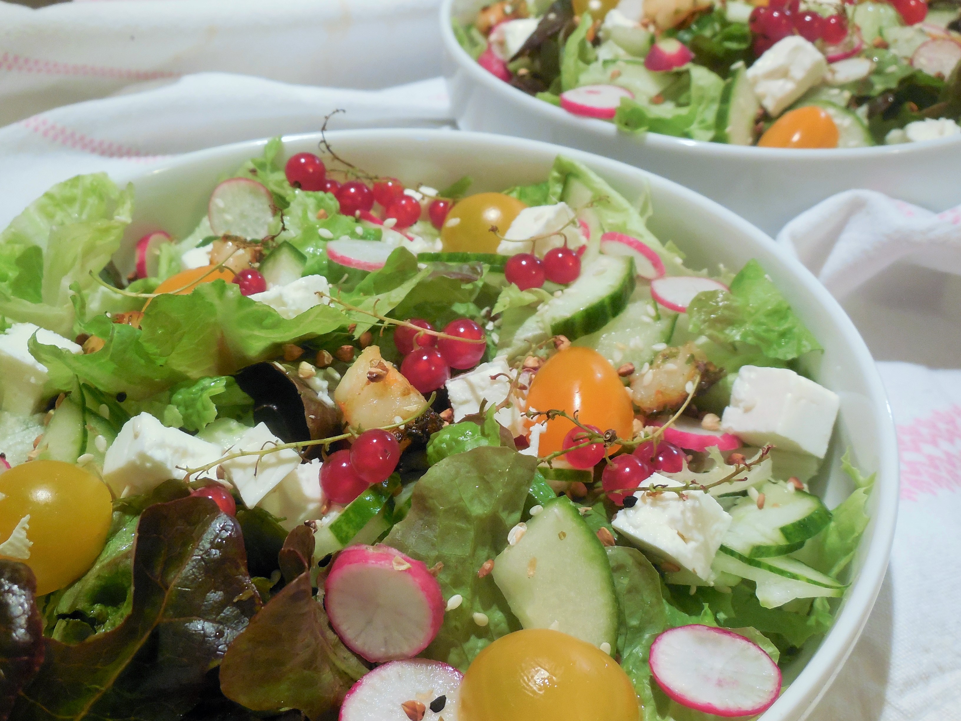 Salade printanière de légumes à la feta
