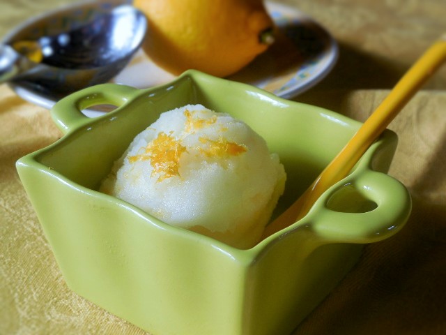 Sorbet au citron jaune