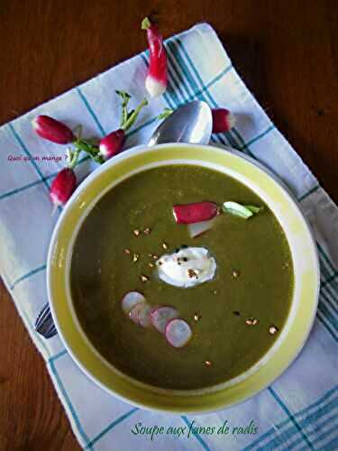 Soupe aux fanes de radis