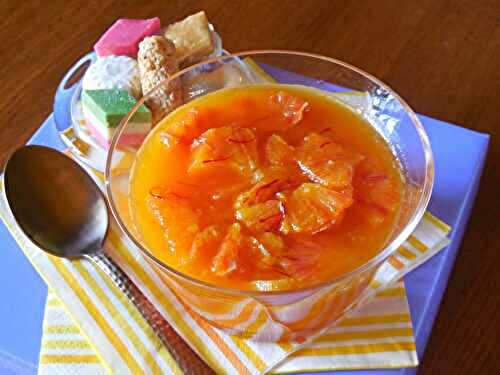 Soupe d’oranges safranée