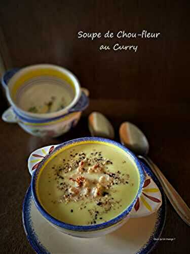 Soupe de chou-fleur au curry