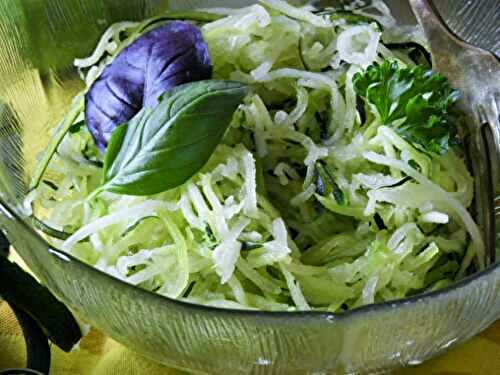 Spaghettis de courgette