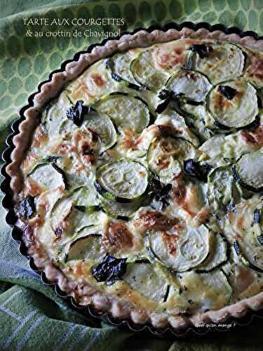 Tarte aux courgettes et au crottin de Chavignol