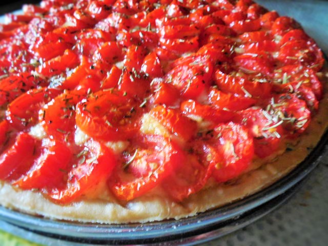 Tarte tomates-amande de  Ottolenghi