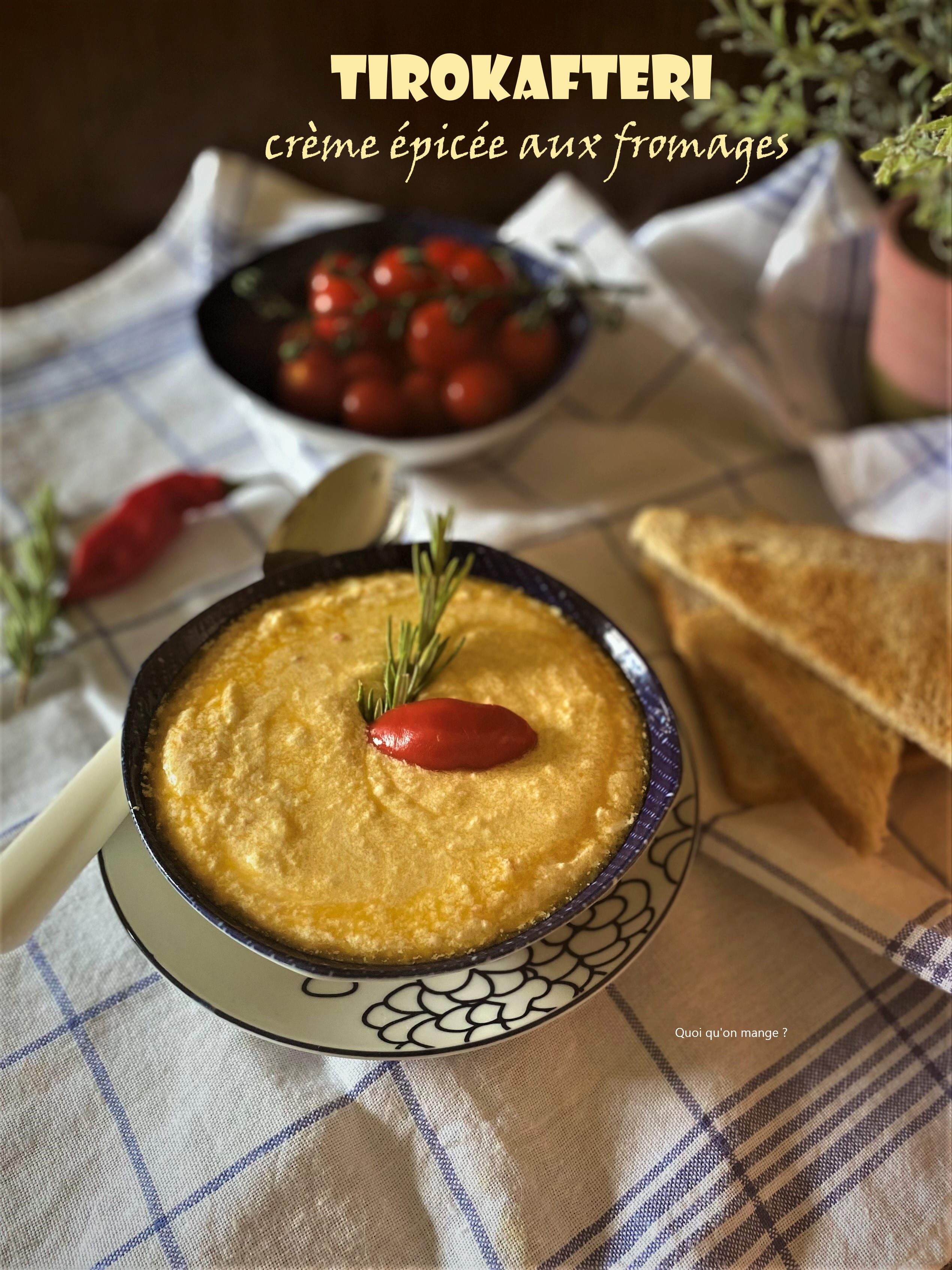 Tirokafteri, crème épicée aux fromages