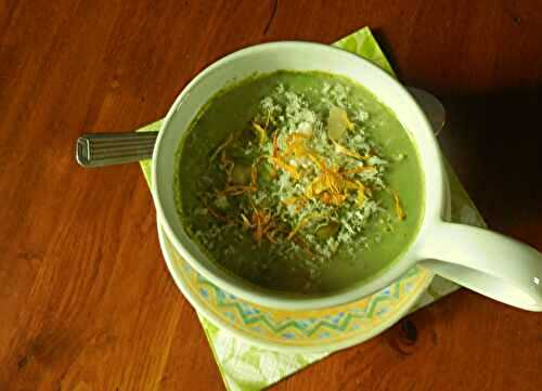 Velouté d’épinards à l’Emmental et au Comté