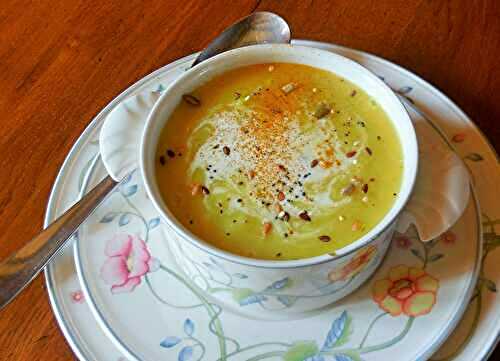 Velouté de panais aux deux pommes