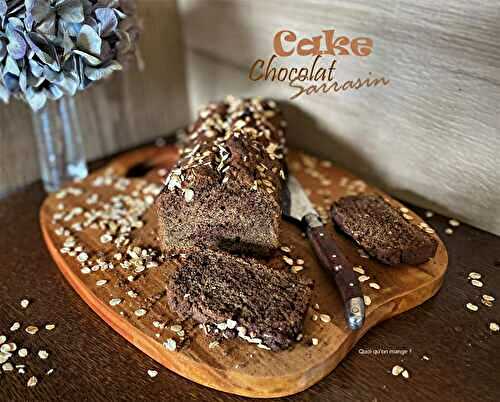 Cake façon marbré – farine de sarrasin et chocolat {sans gluten}