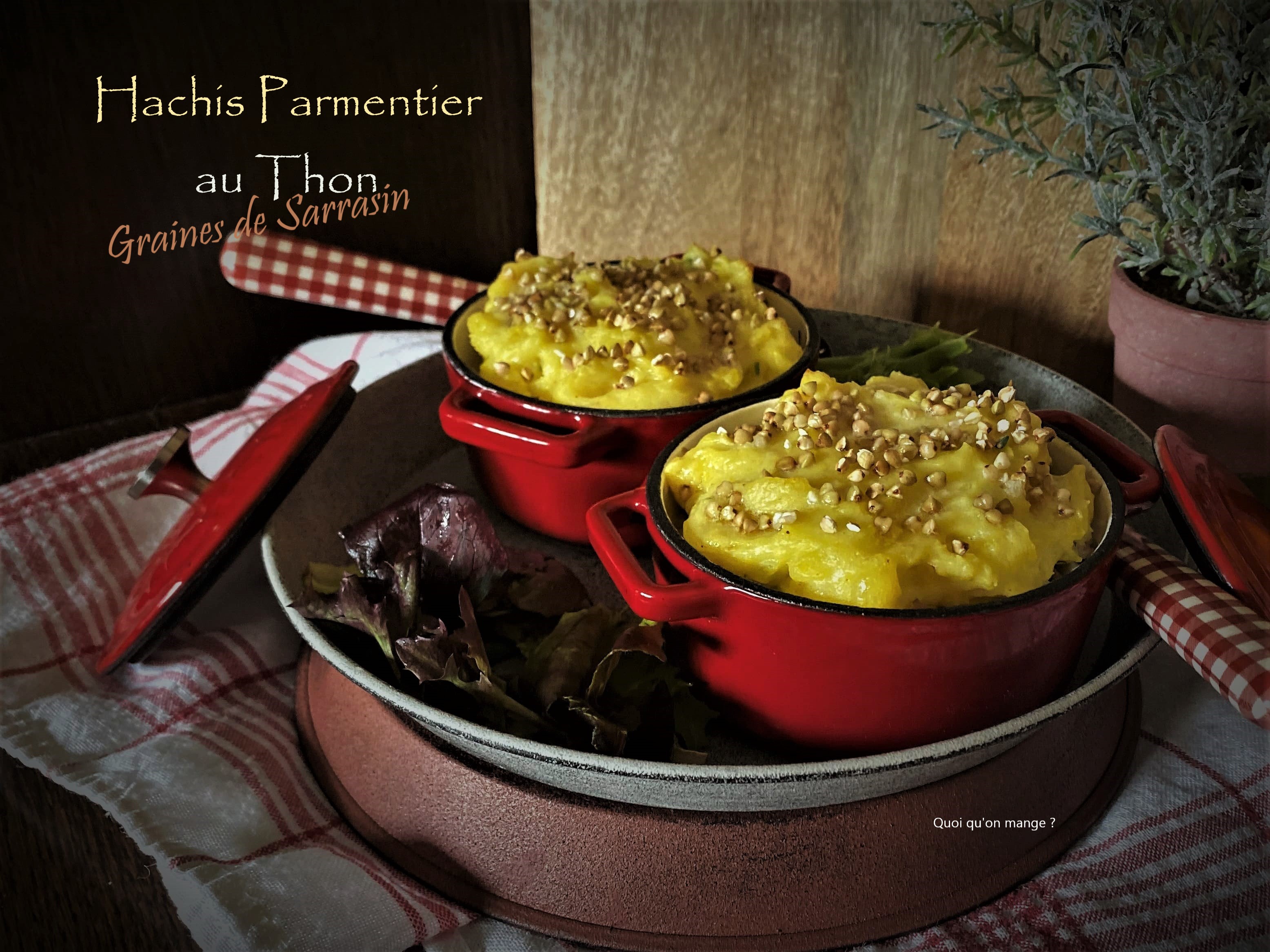 Hachis parmentier au thon frais – sarrasin au bon goût de noisettes