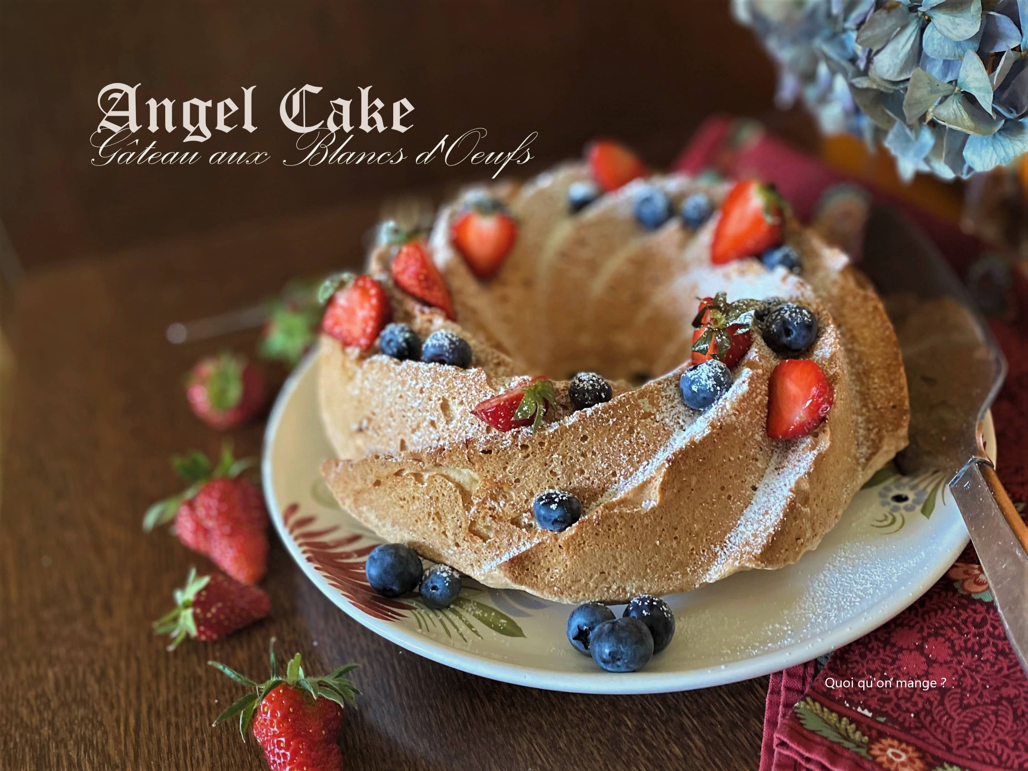 Gâteau aux blancs d’œufs comme un Angel Cake ce gâteau des Anges