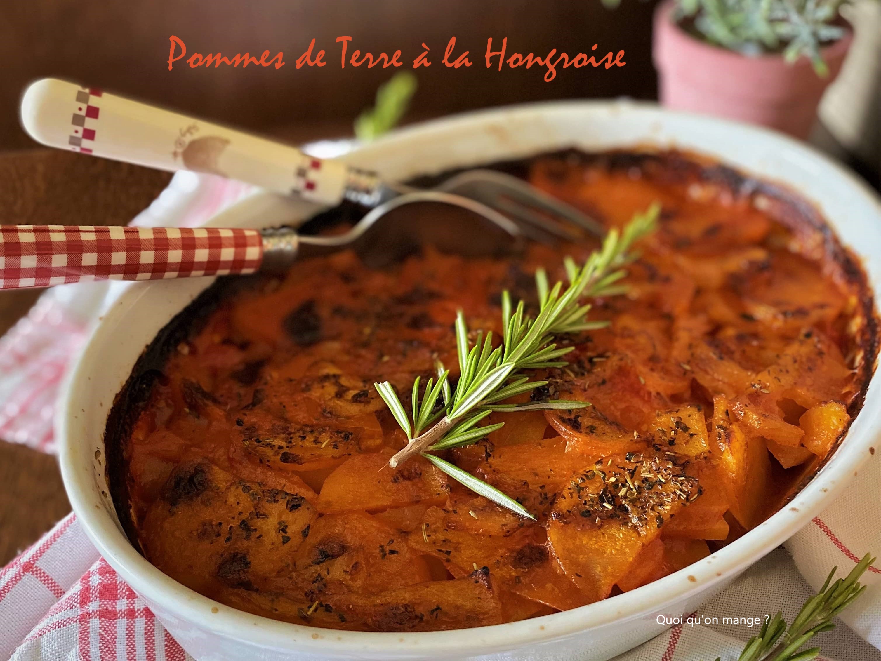 Gratin de pommes de terre à la hongroise