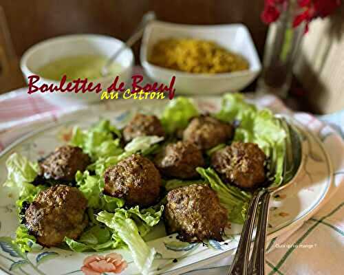 Boulettes de bœuf au citron