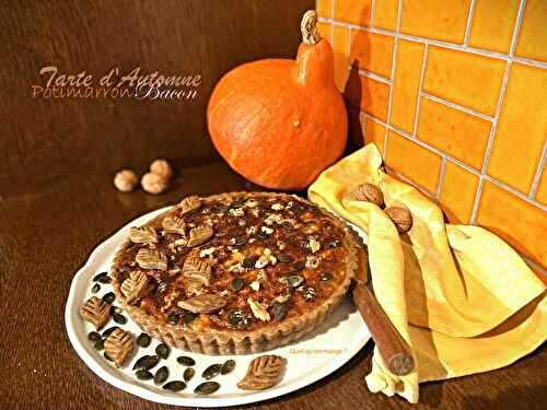 Tarte d’automne au potimarron et bacon